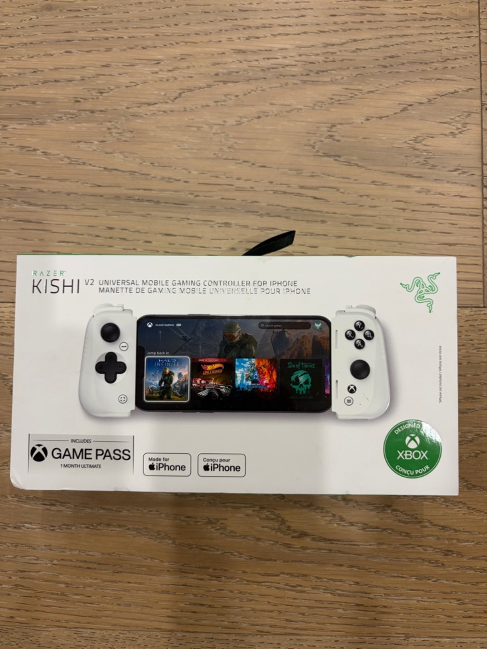 Razer Kishi V2 Mobile Gaming Controller - White